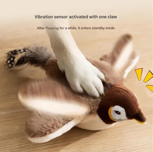 Q - Peluche Eléctrico para gatos aletea